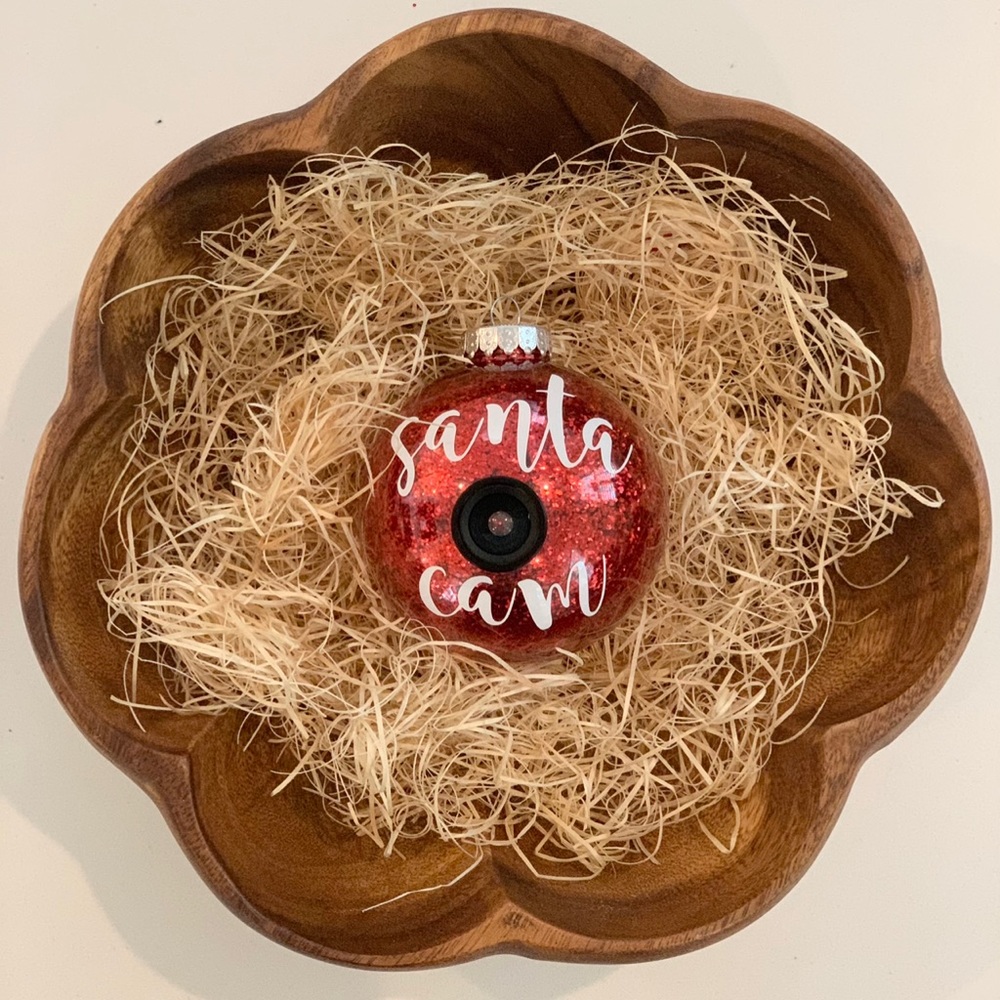 Santa cam ornament